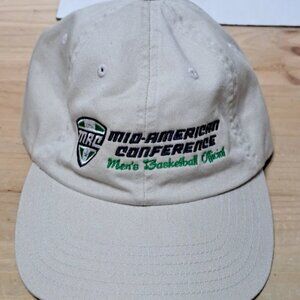 Mid American Conference Mens Basketball Official Strapback Hat Cap Beige Lids OS